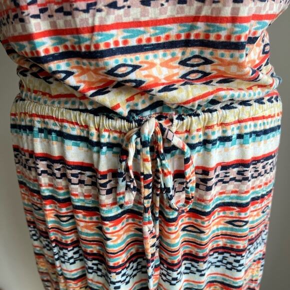 Michael Stars Southwestern Sleeveless Side Slit Maxi Dress SMALL - Picture 5 of 7